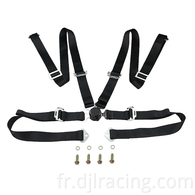 2 pouces 4 points Camlock Release rapide Racing Carrness Safety Safety Celbelt avec des anneaux de crochet